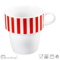 Decal empilable nouvelle tasse de porcelaine d&#39;os